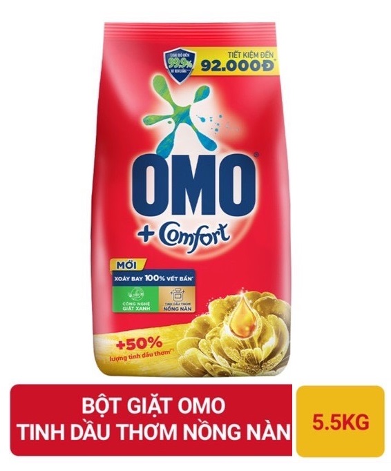 Bột giặt Omo Comfort Tinh dầu thơm tinh tế 5,3kg Bách Hóa Giá Sỉ Tiến Dũng