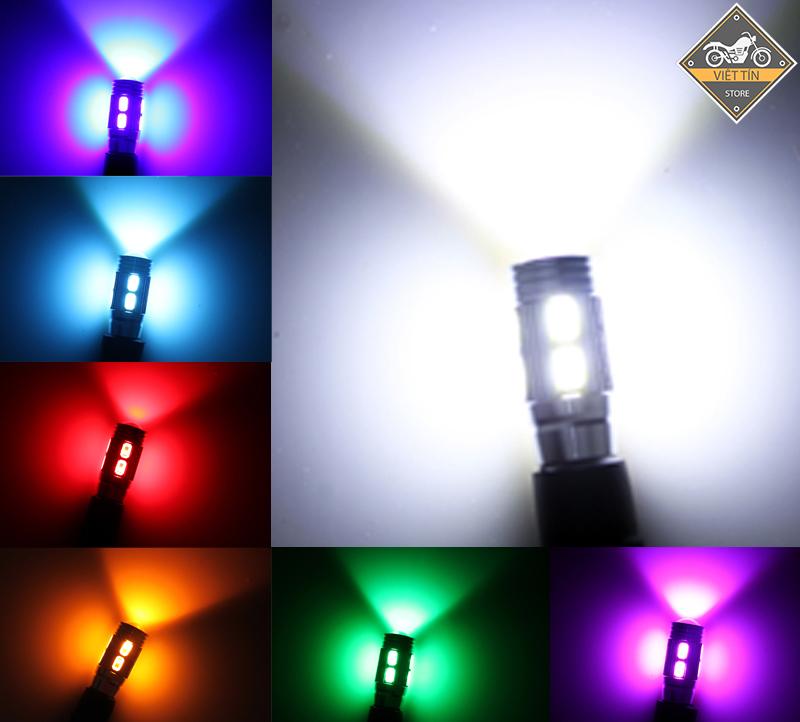 Cặp 2 bóng led xi nhan demi 9 tim led bi cầu kc30 - việt tín