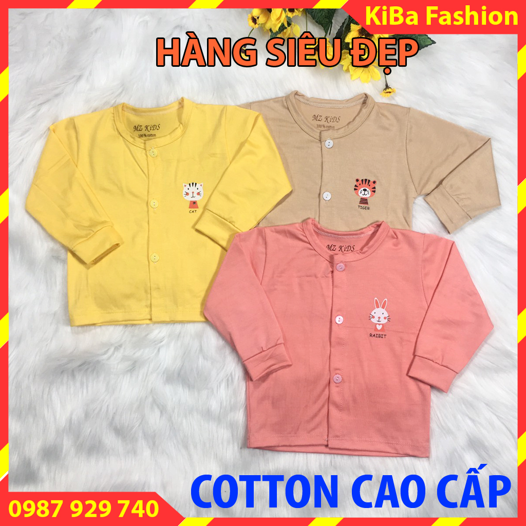 Combo 3 Áo sơ sinh dài tay MZKIDS cotton 100% co giãn 4 chiều - ASSD- HMA0190 - áo sơ sinh/áo sơ sinh cho bé/áo sơ sinh cộc tay/áo sơ sinh nous/ao so sinh/áo cho trẻ sơ sinh/áo cho bé sơ sinh/áo sơ sinh