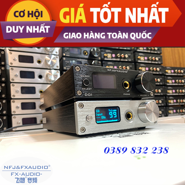 Giải mã dac d01- thông số tuyệt vời - 32bit/768khz - dsd 512