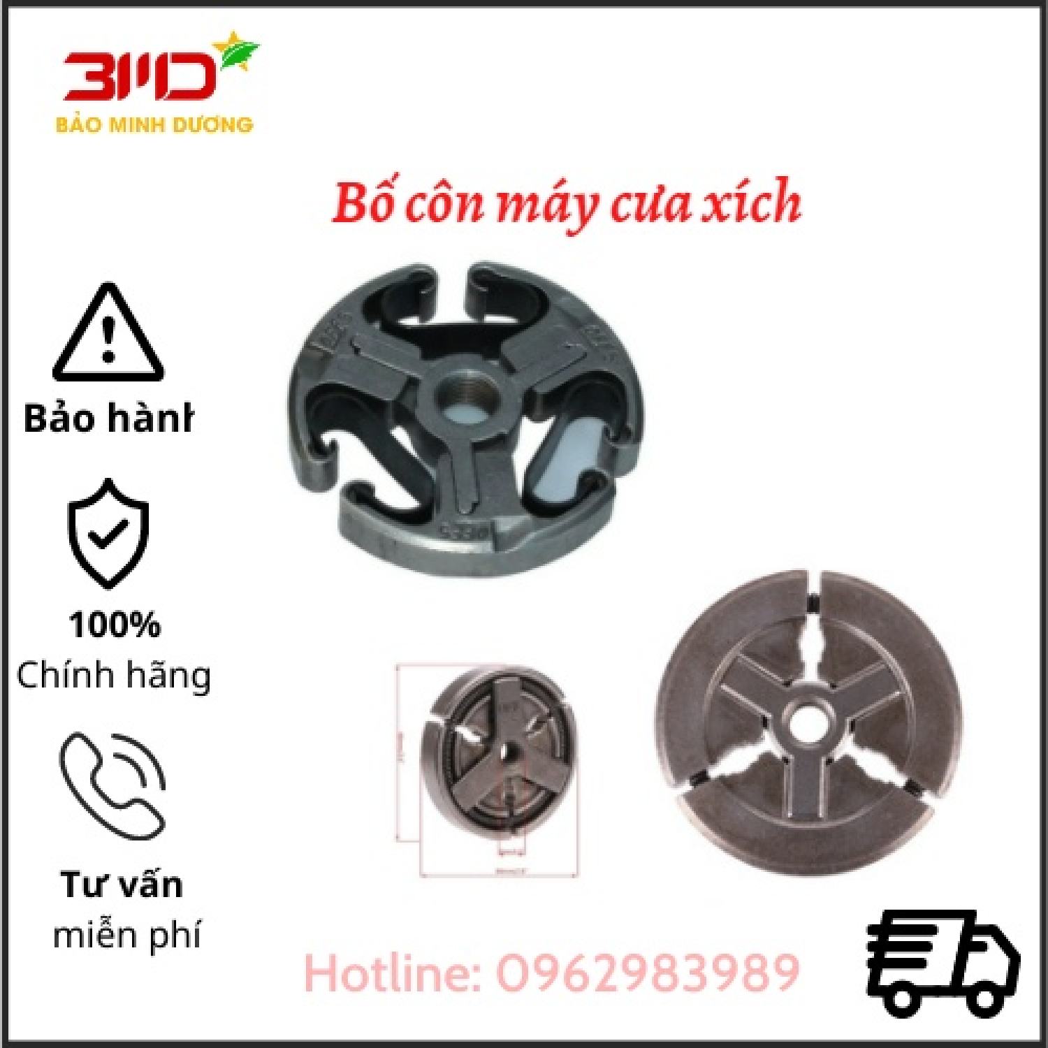 Bố côn máy cưa xích/ côn trong 5200,5800,5900,365 - điện máy bảo minh dương