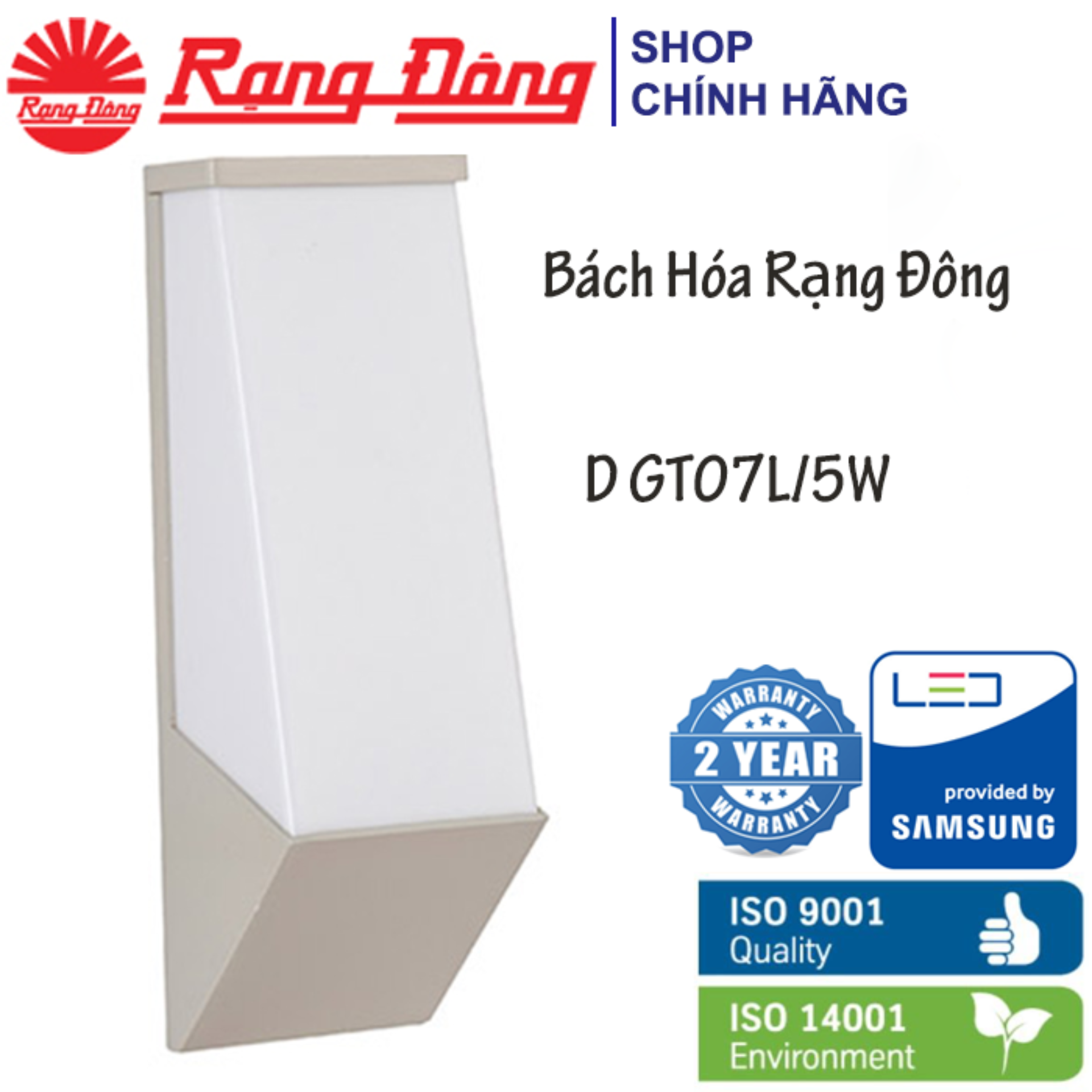 Đèn led gắn tường trang trí cao cấp rạng đông