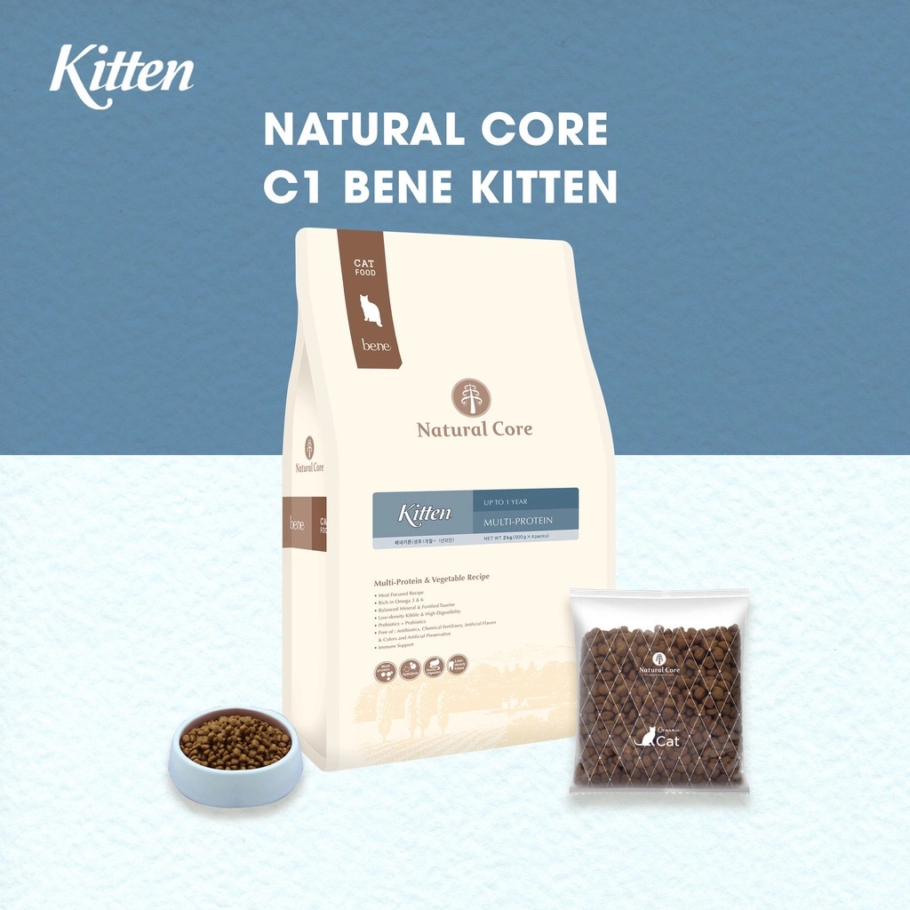 400g-500g-2kg - 5kg hạt hữu cơ natural core kitten cho mèo con