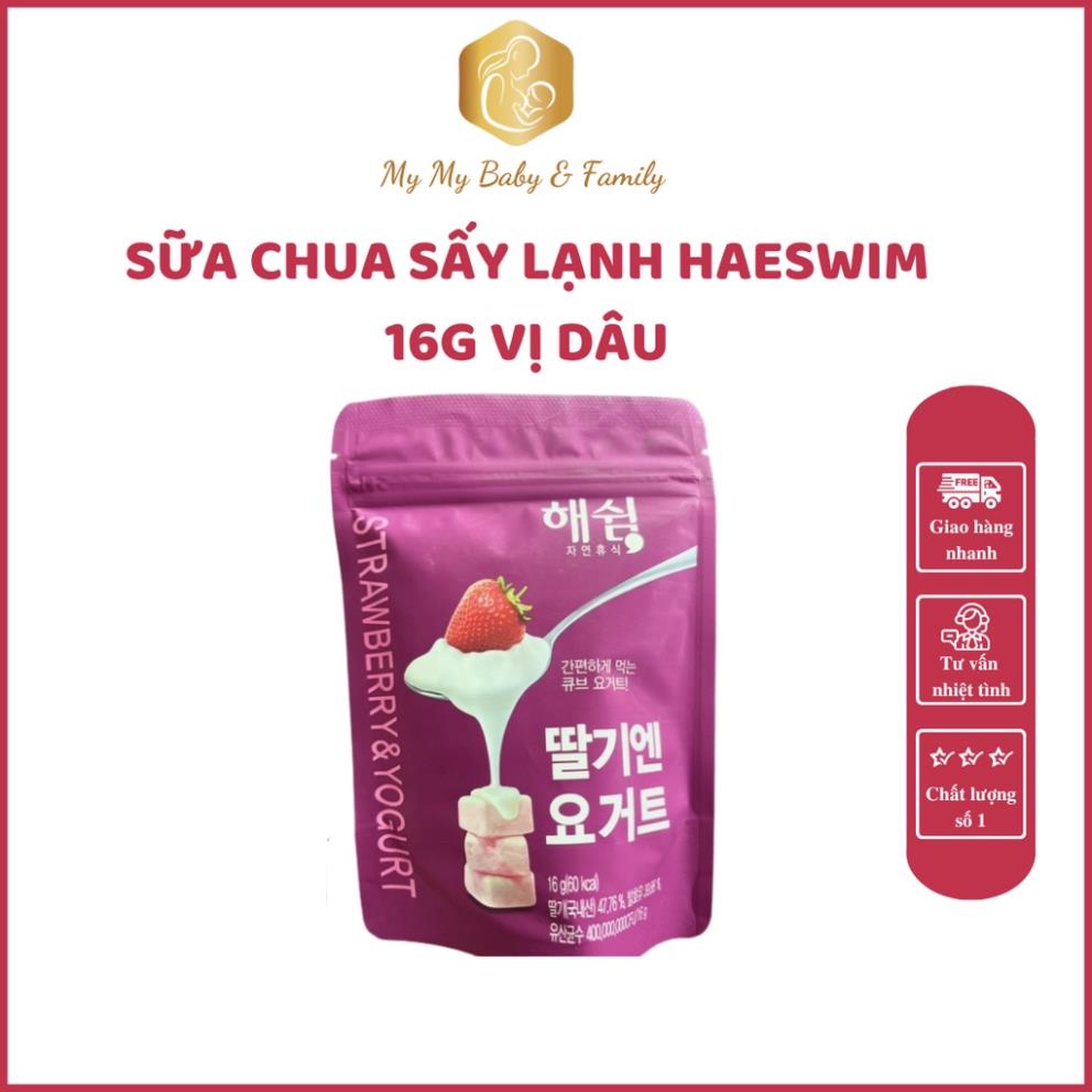 Sữa chua sấy lạnh Haeswim 16g vị dâu