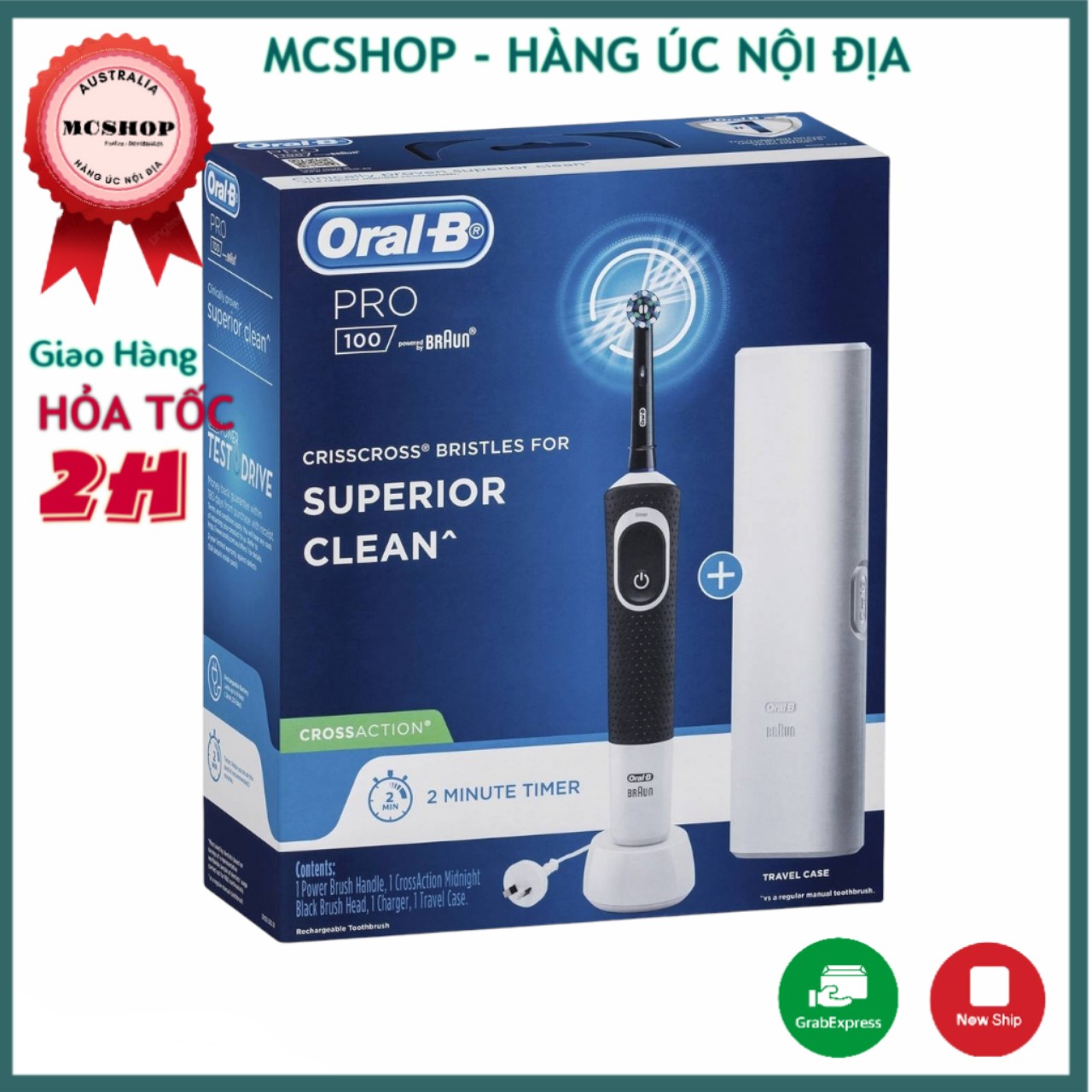 Bàn điện oral b pro 100 made in germany
