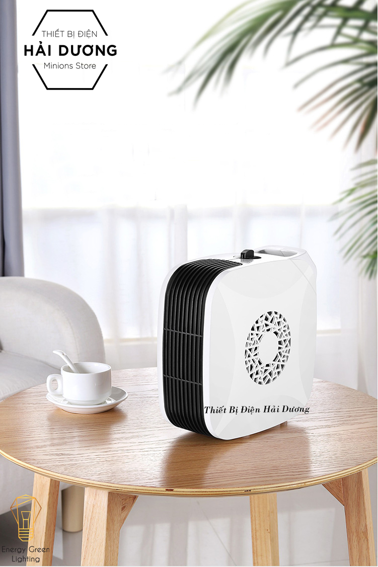 Máy sưởi để bàn MS-8807, Quạt sưởi mini, Làm nóng nhanh , Tích hợp tản gió ,Vỏ ABS chống cháy, tiết kiệm điện năng - Bảo hành 12 tháng