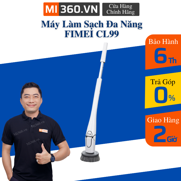 Máy làm sạch vệ sinh đa năng xiaomi fimei cl99 chính hãng - bh 6 tháng