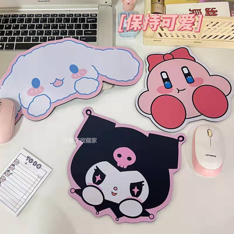 Lót chuột máy tính họa tiết hoạt hình dễ thương chống trượt - Lót chuột Kuromi, Lót chuột Cinnamoroll, Lót chuột Kirby - Lót chuột xinh Lót chuột cute