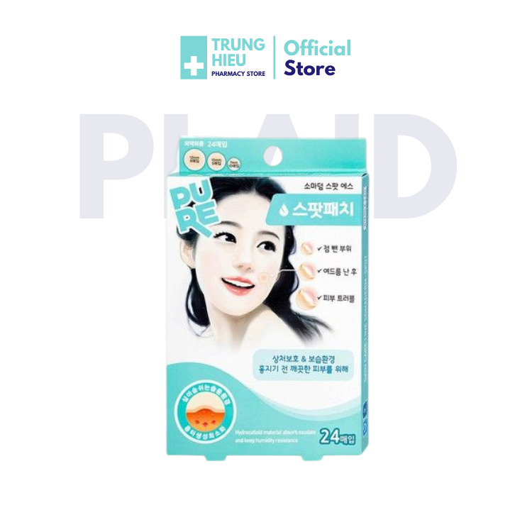 Hộp 24 miếng - miếng dán mụn - somaderm - sản phẩm chính hãng