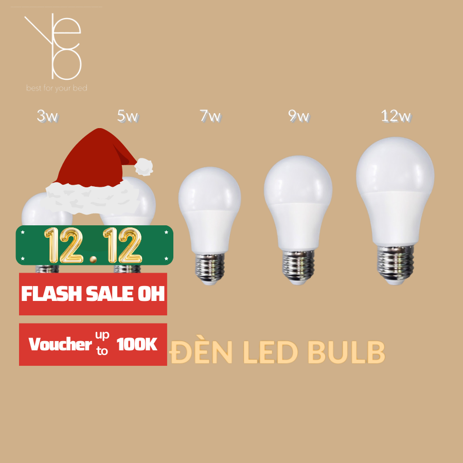 Bóng Đèn Led Bulb YOBE Đuôi E27, Tiết Kiệm Điện, Kín Chống Nước, Ánh Sáng Trắng/Vàng, Trang Trí Quán Cà Phê, Nhà Hàng, Công Suất 3w/5w/7w/9w/12w