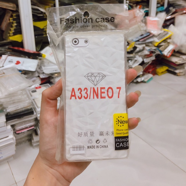 Ốp dẻo oppo neo7 a33 silicon trong suốt 3d