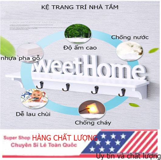 Kệ Treo Tường Trang Trí Sweet Home