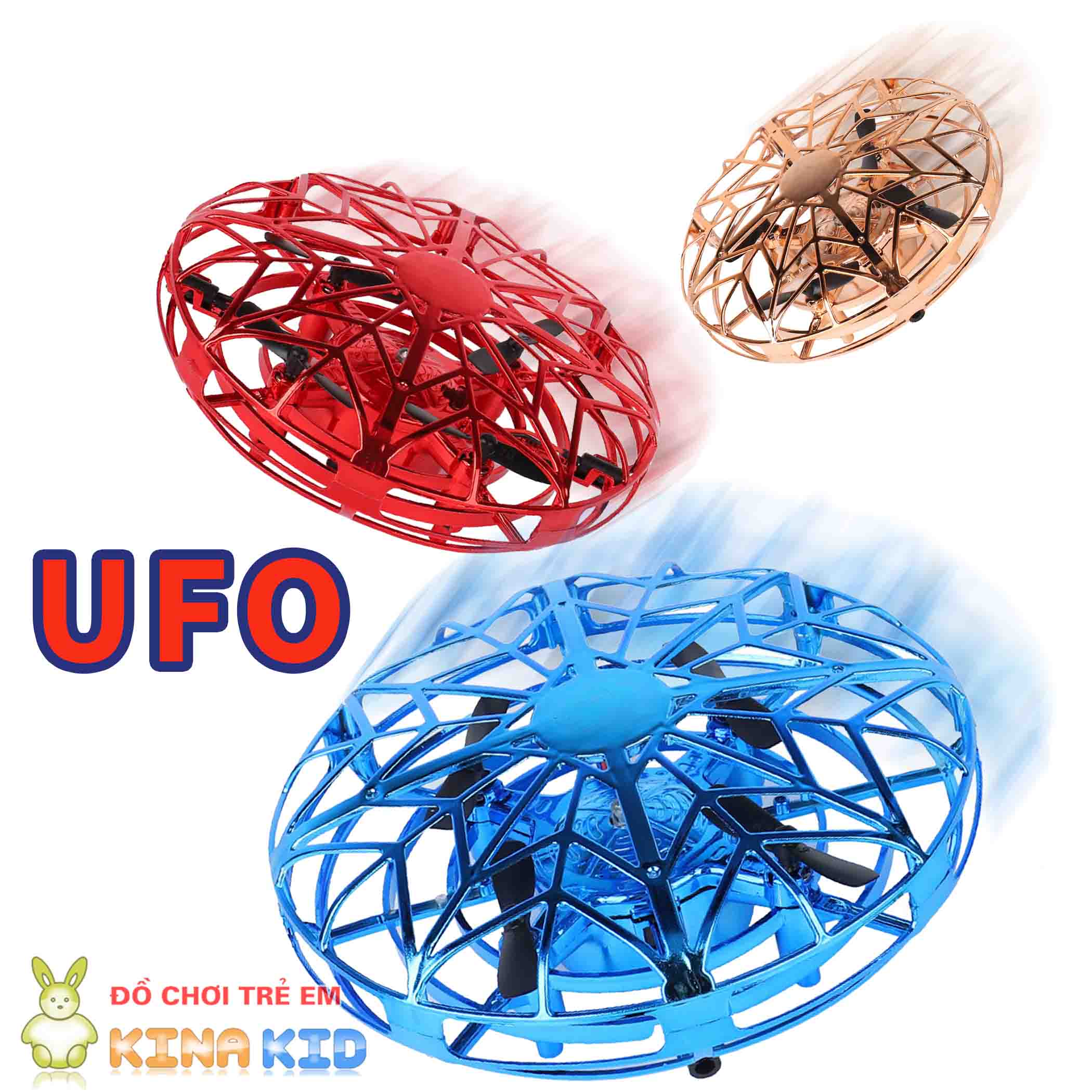 Đĩa bay ufo điều khiển cảm ứng hồng ngoại thông minh cho bé