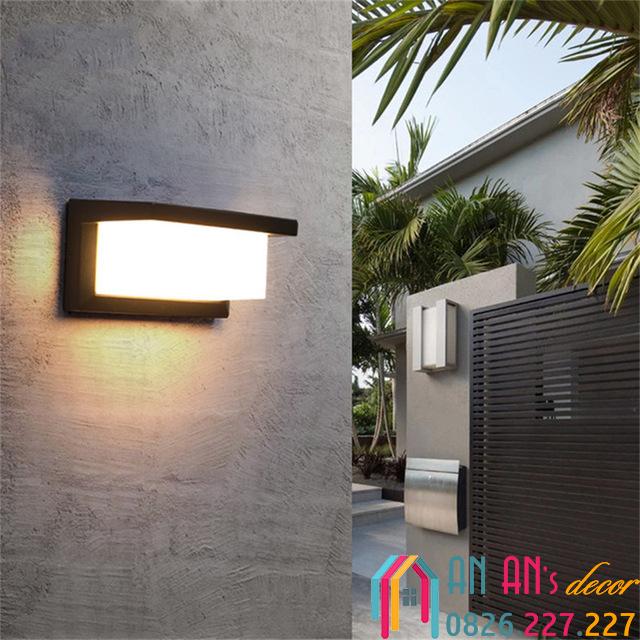 Đèn gắn tường ngoài trời hiện đại hộp chữ nhật VNT603