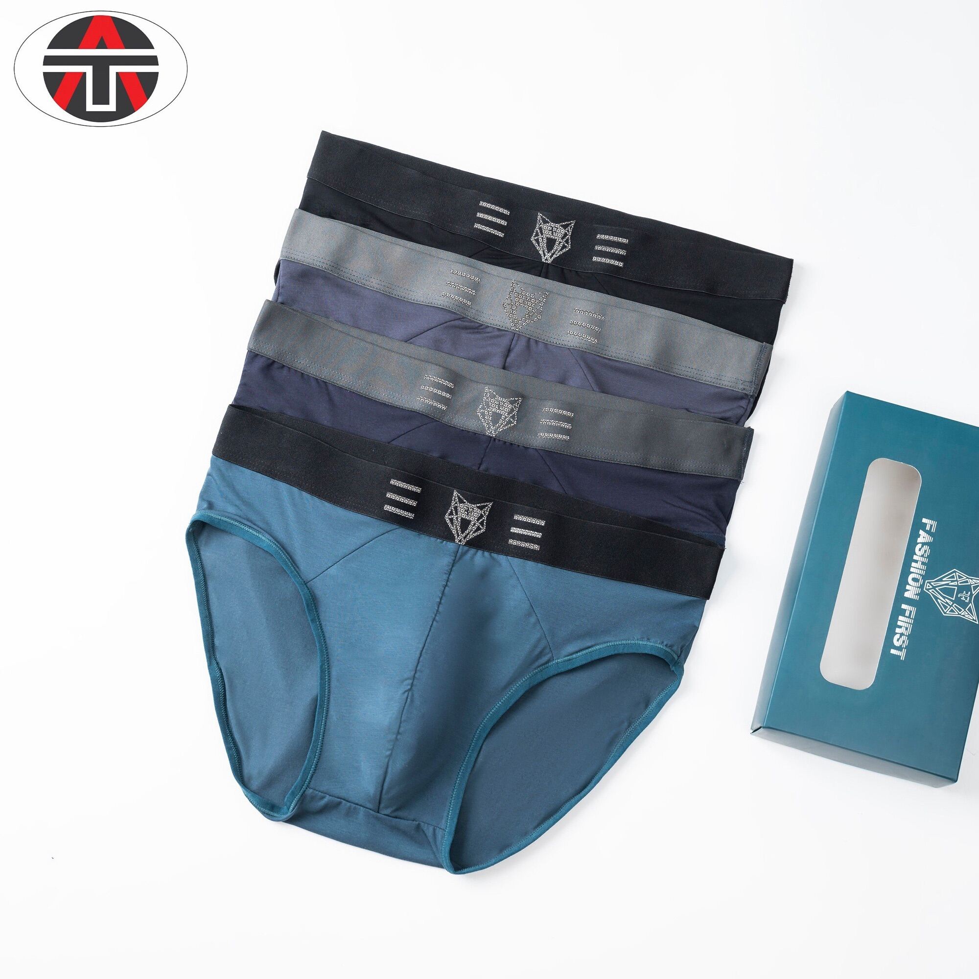 Combo hộp 4 quần lót nam thun tam giác an thắng , quần sịp nam chéo chất liệu thun lạnh thoáng mát co dãn 4 chiều.