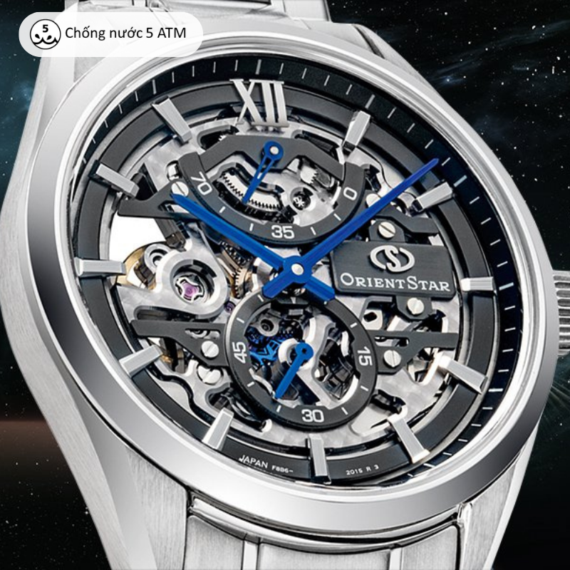 đồng hồ cơ nam orient star contemporary skeleton watch re 1