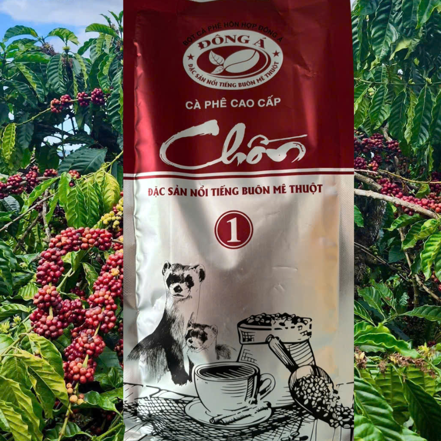  Cà Phê Chồn Nâu Cao Cấp - 1kg Coffee Bột Robusta Hương Moka Pha Phin Gu Mạnh Vị Đậm  Cảm ơn khách hàng đã mua cafe ạ  
