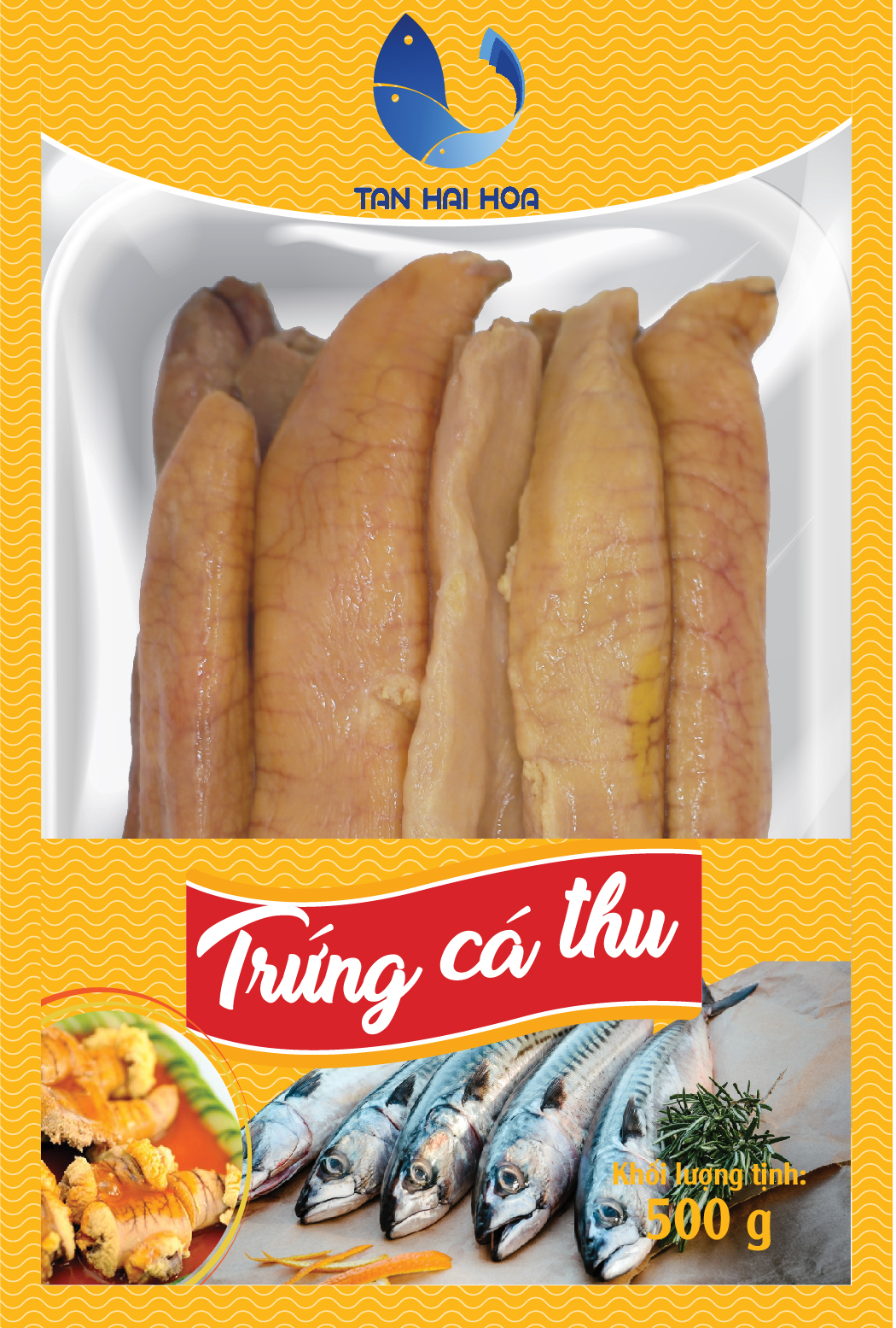 Trứng Cá Thu Tân Hải Hòa Khay 500G [Chỉ giao TP.HCM]