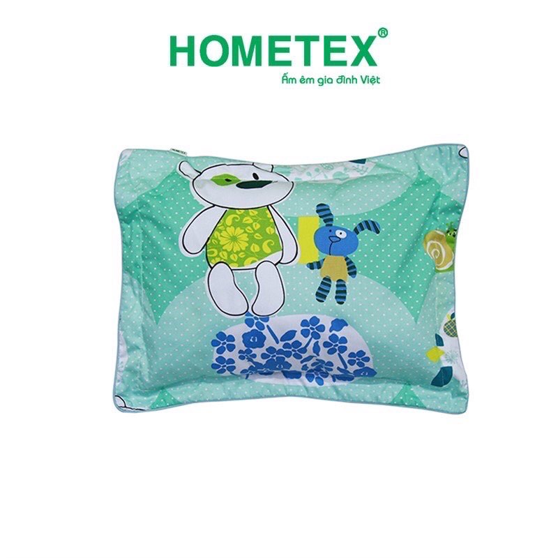 Áo gối đầu trẻ em, vỏ gối nằm Hometex 30x40, 30x50 cotton in hoa Hometex