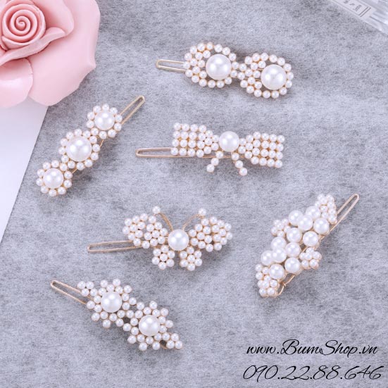 Kẹp tóc ngọc trai hot trend sang chảnh - hàng đẹp