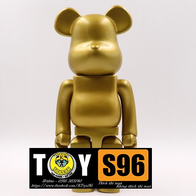 Mô hình bearbrick diy golden 400% - medicom toy