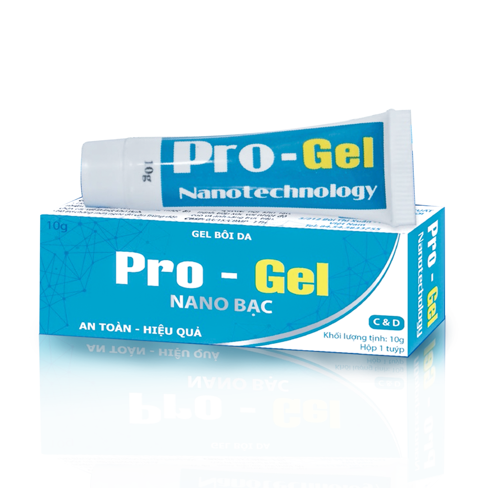 Pro - Gel Nano Bạc: Gel Bôi Vết Thương Bỏng, Hăm Tã, Rôm Sảy, Mụn Nhọt, Côn Trùng Đốt, Zona, Thủy Đậu, Vết Khâu Mổ Phẫu Thuật...