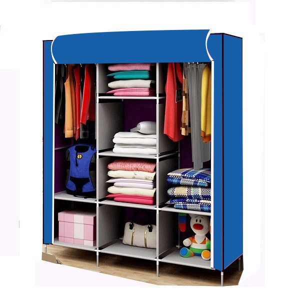 Tủ vải 3d khung sắt, 3 buồng 8 ngăn, hàng việt nam, thương hiệu avc,