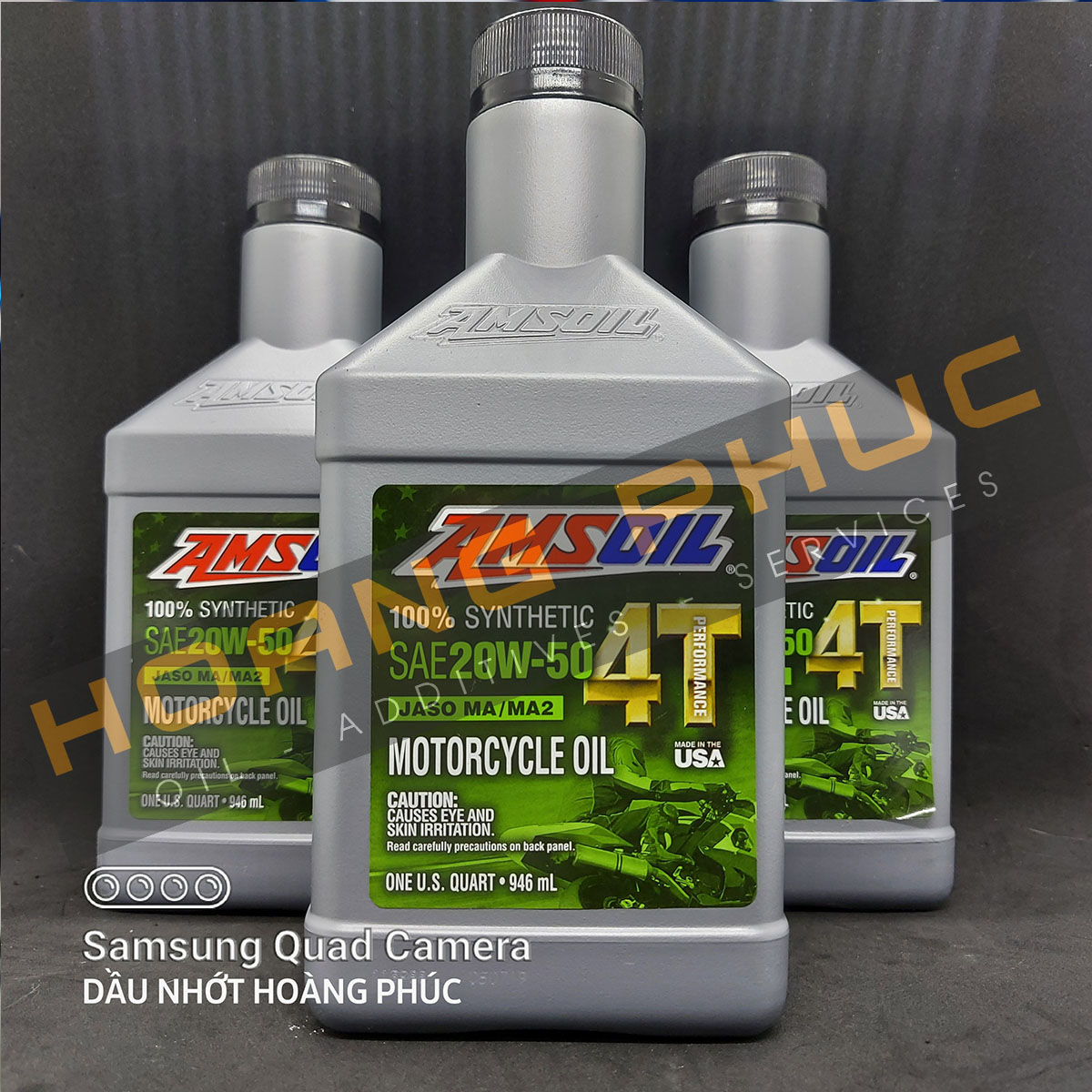 Nhớt amsoil 4t 20w50 100% tổng hợp 946ml