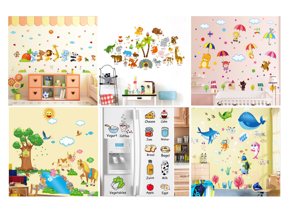 DECAL TRANG TRÍ CHO BÉ: TỔNG HỢP CÁC MẪU DECAL TRANG TRÍ CHO BÉ