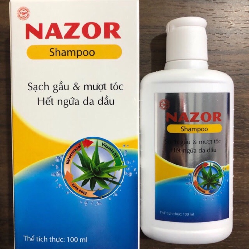 Dầu gội sạch gàu & mượt tóc hết ngứa da đầu nazor 100ml
