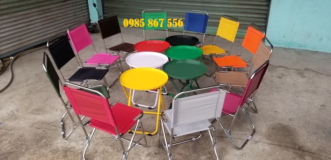 Ghế cafe inox xếp gọn bền rẻ đẹp