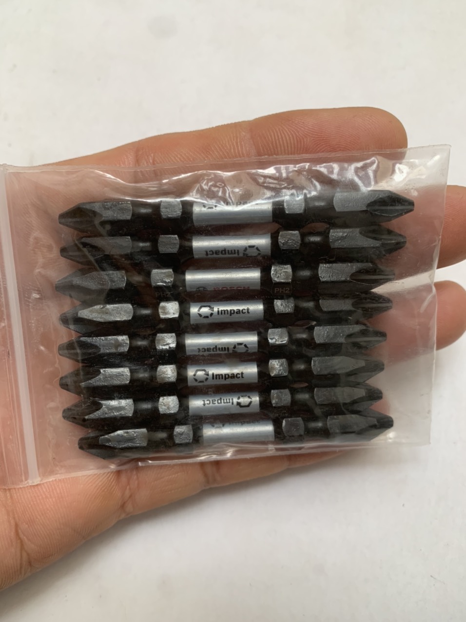 Túi 8 mũi vít bs hai đầu ph2 - ph2 dài 65mm chính hãng có từ