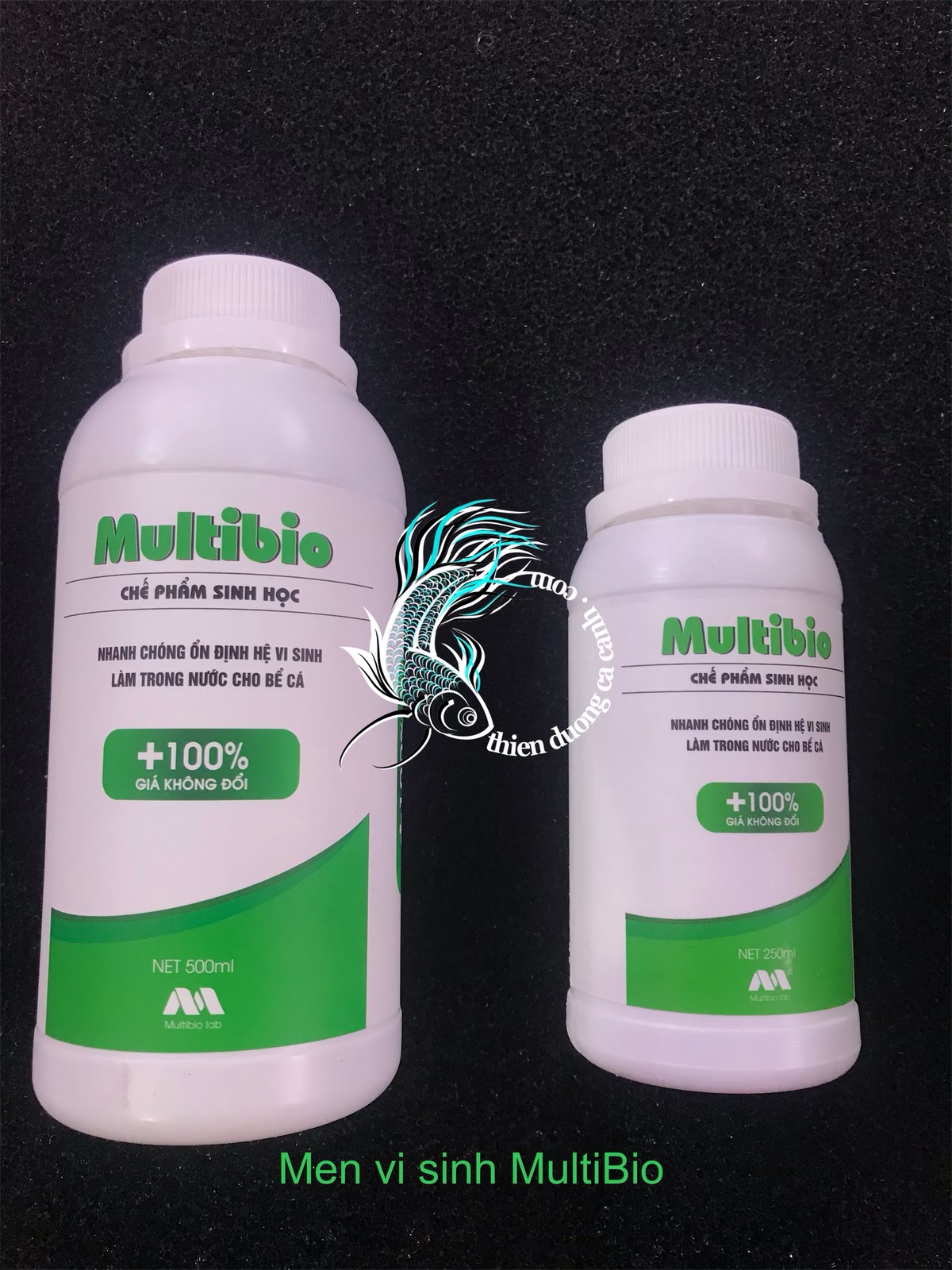 Men vi sinh cho hồ cá cảnh multibio 250ml và 500ml,chế phẩm vi sinh làm trong nước hồ cá cảnh multi bio