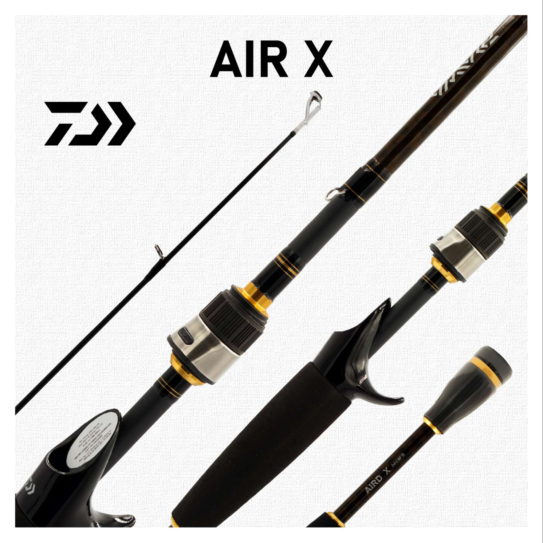 [HCM]CẦN CÂU LURE MÁY NGANG DAIWA AIR X 662MFB / 702MHFB