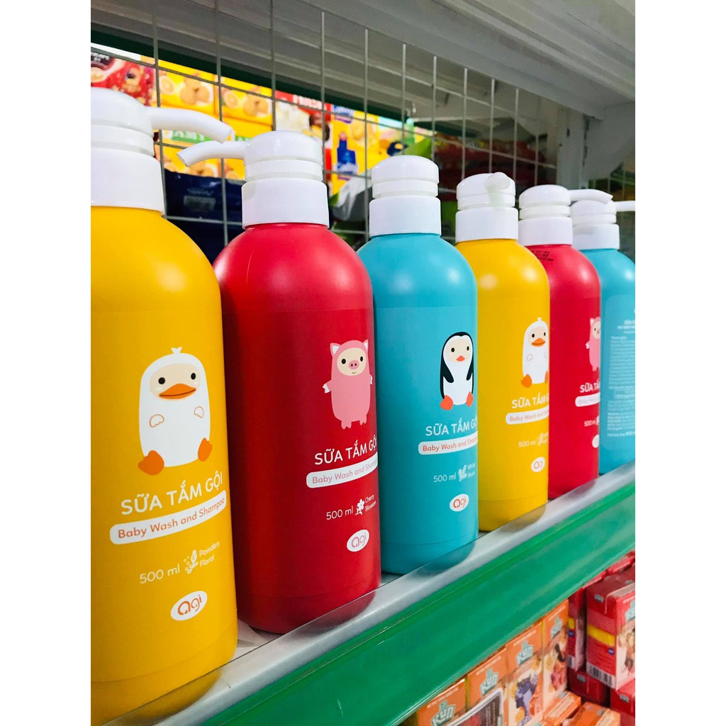 Sữa tắm gội cho bé agi chai 500ml