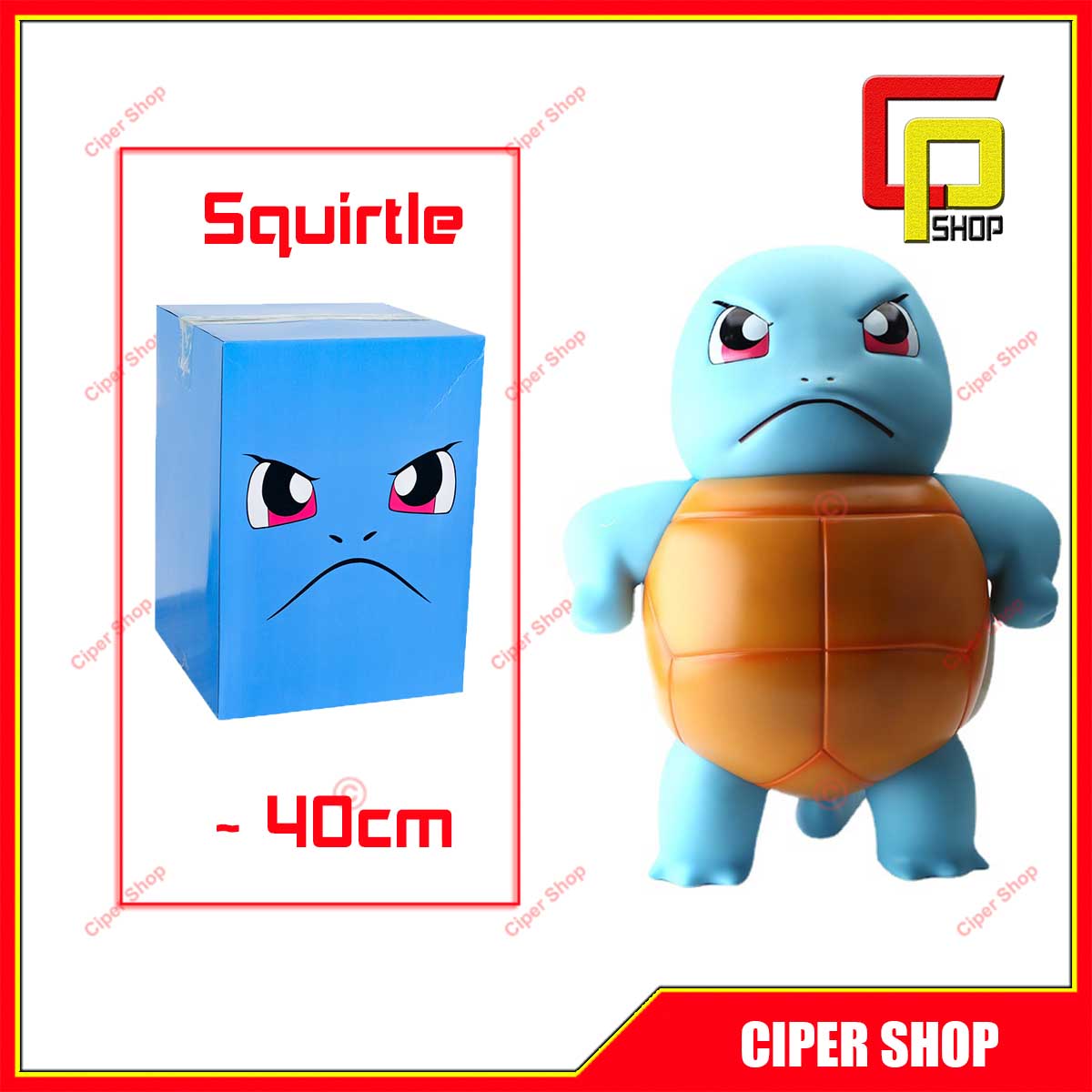 Mô hình Squirtle 1 1 - Mô hình Rùa nước Pokemon 40cm - Figure Pokemon 1 1