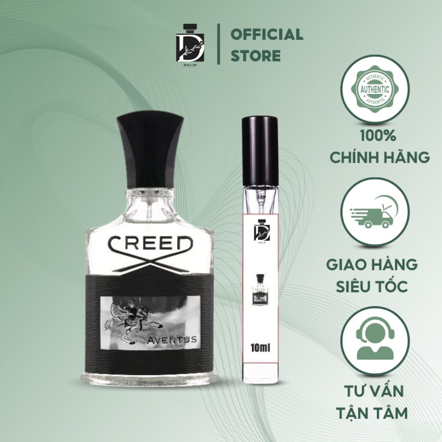 Nước hoa nam chiết creed aventus for men edp mẫu thử 10ml. lưu hương lâu. lịch lãm_chững chạc_giản dị