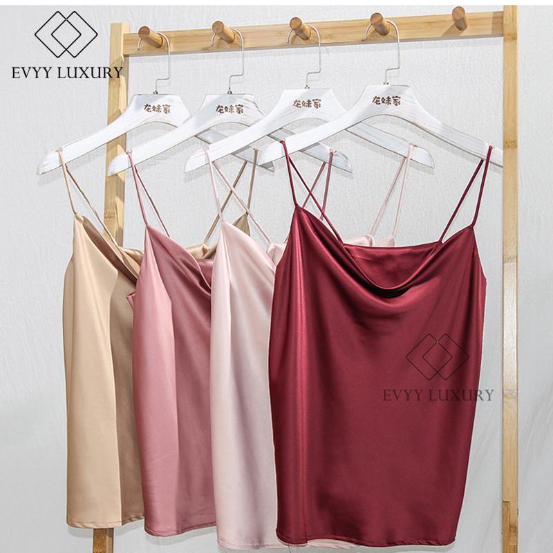 Áo 2 dây, áo lụa 2 dây sang chảnh thời trang cao cấp evyy luxury n157