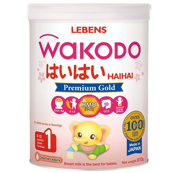 Sữa Wakodo số 1 lon 810g cho trẻ 0-12 tháng