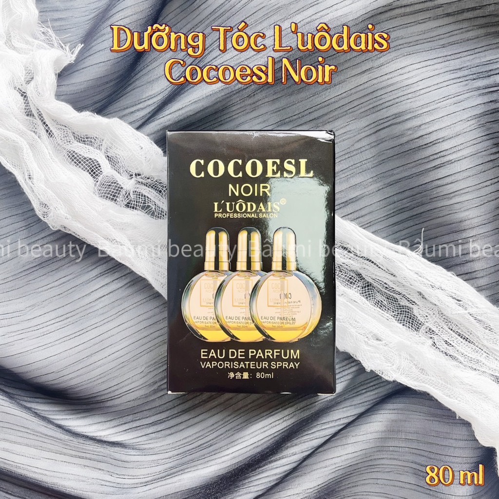 Tinh dầu dưỡng tóc phục hồi chẻ ngọn,khô hương nước hoa Cocoesl Noir L’uôdais Professional Salon 80ml - nội địa Trung