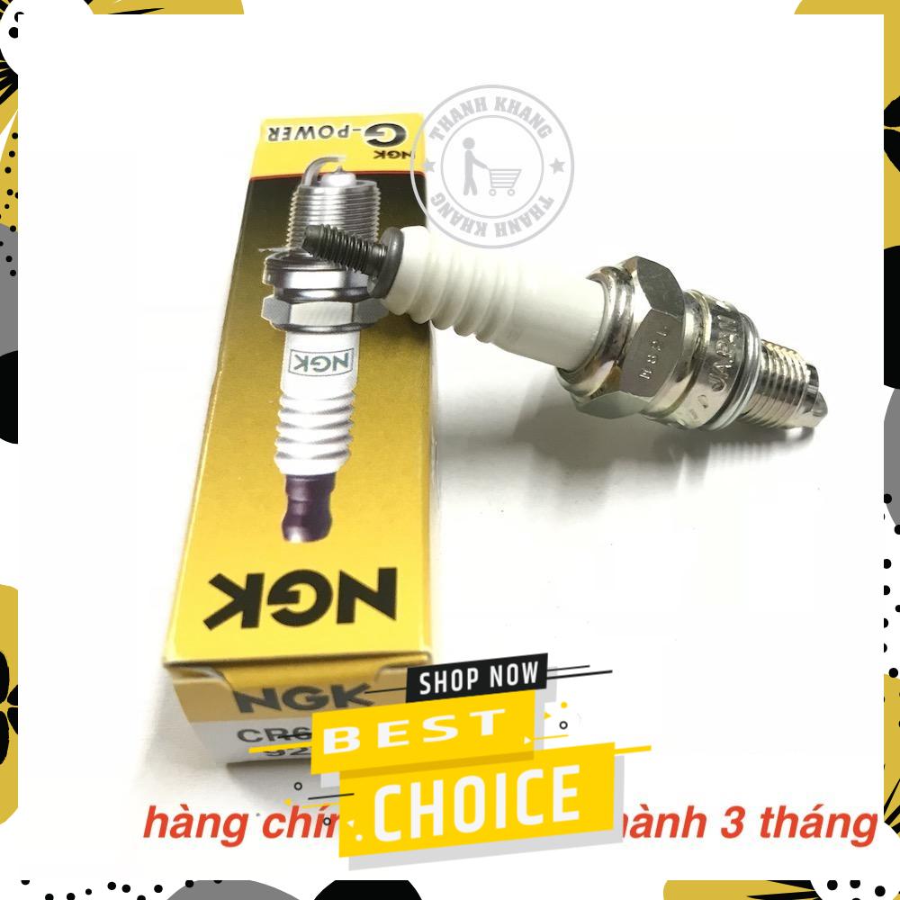Bugi bạch kim NGK CR6HGP loại chân ngắn Thanh Khang 005000003