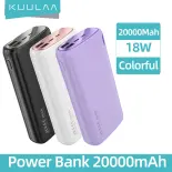 【50% OFF Voucher】KUULAA Ngân hàng điện 20000mAH 26800mAH Đầu ra USB kép mỏng và di động 2 .1A Sạc nhanh cho Xiaomi Mi iphone 14 13 12 11 Samsung Huawei