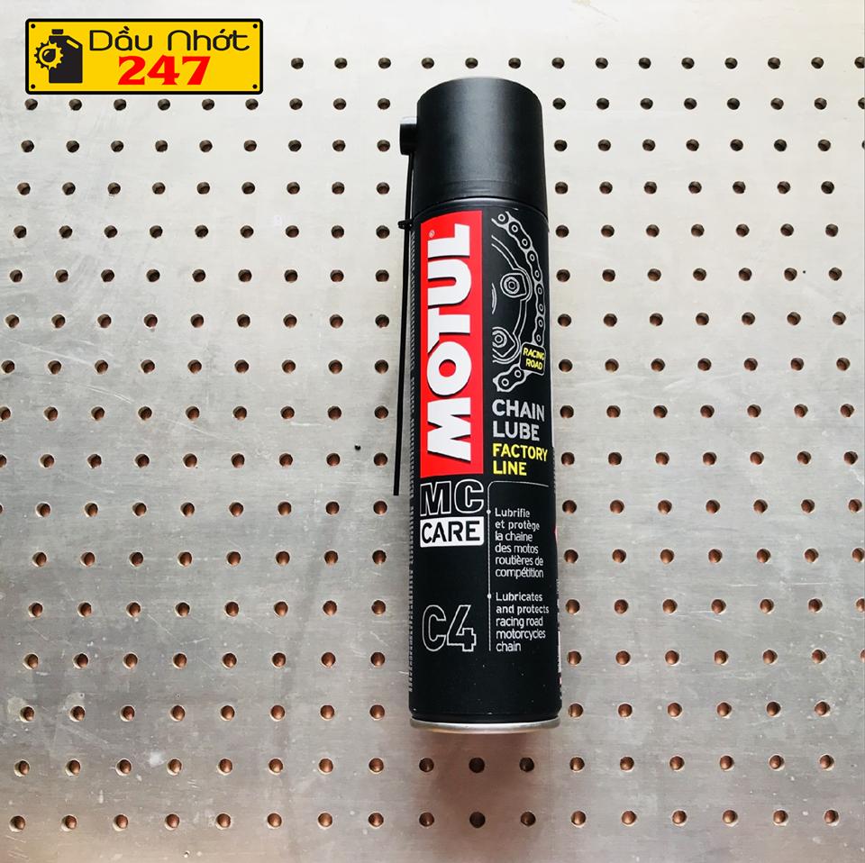 Chai xịt dưỡng sên - xích Motul C4 Factory Line