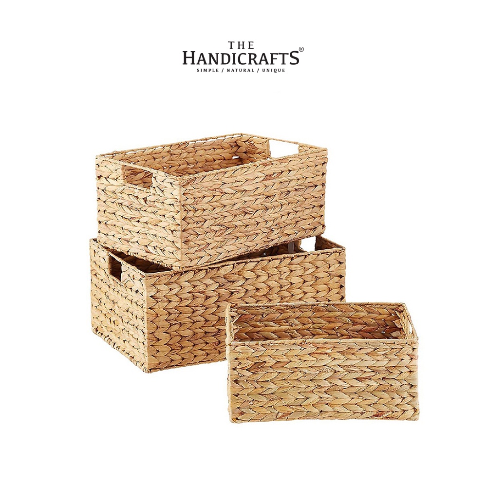 Giỏ Lục Bình khung sắt có tay cầm | The handicrafts