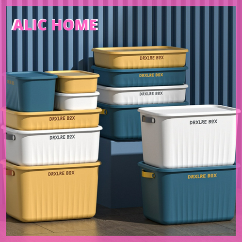 Hộp đựng đồ có nắp bằng nhựa, đựng quần áo, hộp đựng mỹ phẩm đồ chơi trẻ em đa năng tiện dụng
