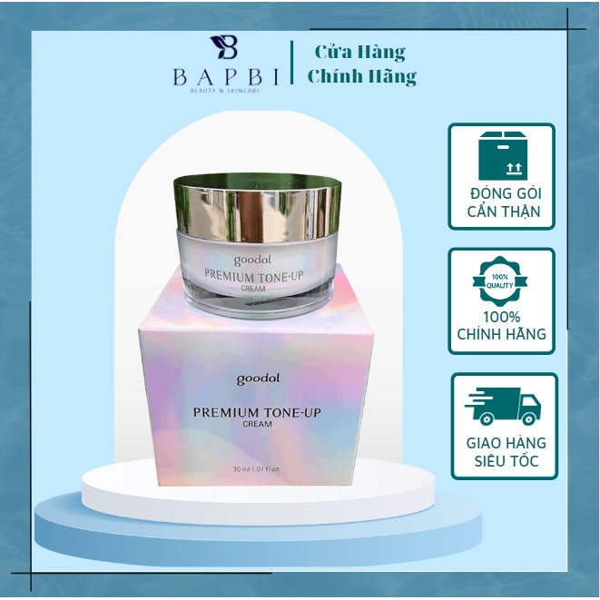 Kem ốc sên hàn quốc goodal premium snail tone-up cream 30ml
