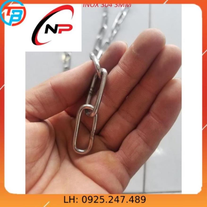 Dây xích inox 304 chuẩn xịn 3mm.