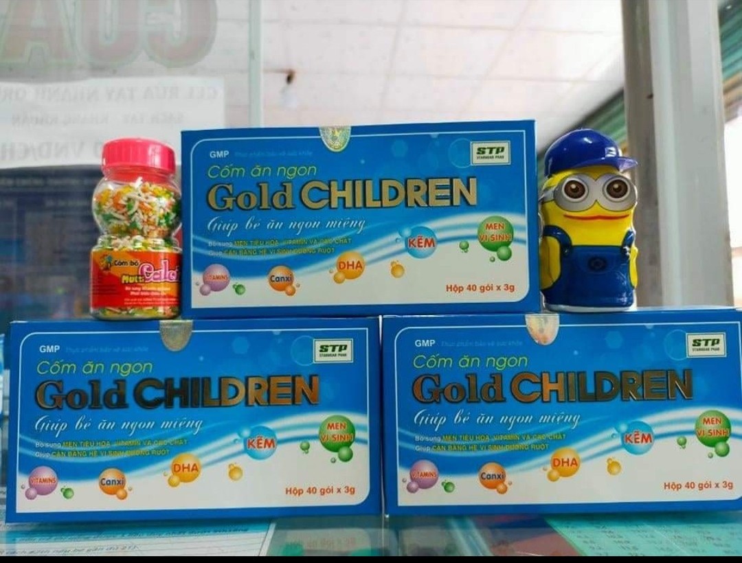 Gold Children Cốm ăn ngon. Hỗ trợ giúp bé ăn ngon, tiêu hoá tốt