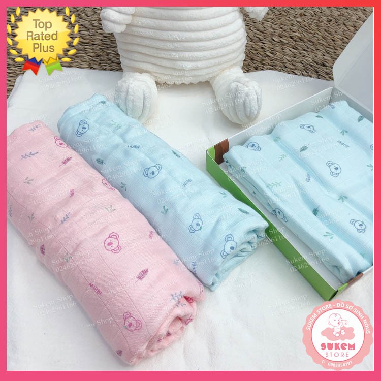 Khăn tắm mippi 100% sợi tre siêu mềm mại, thấm hút tốt an toàn cho bé - sukem shop