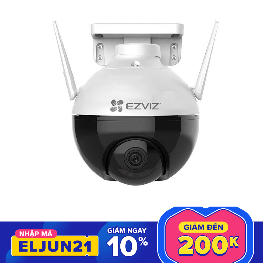 [ VOUCHER 8% tối đa 800k ] Camera ngoài trời wifi EZVIZ C8C Full HD 1080P xoay 360 độ Tích hợp AI - Có màu ban đêm